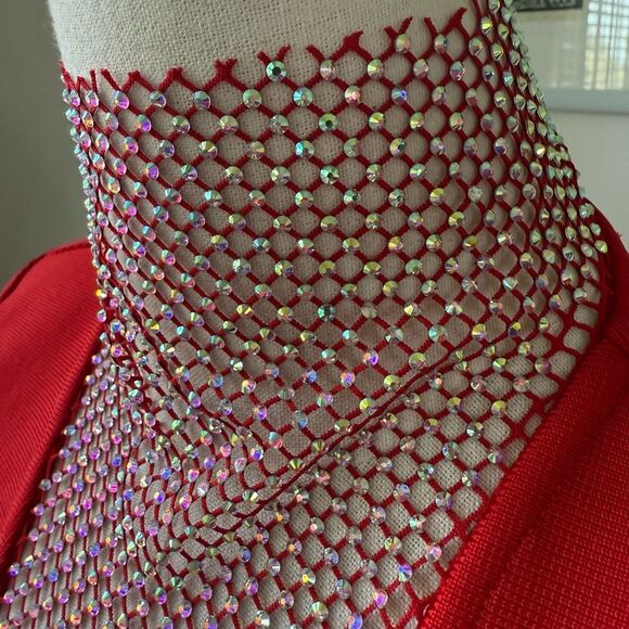 NWT Fashion Nova Beginning To Wonder Bandage Mini Dress Red $75 S - Picture 3 of 9